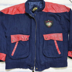 VTG JACKIE VITAL Bad Boyz 90s Letterman Jacket Sz Large Men